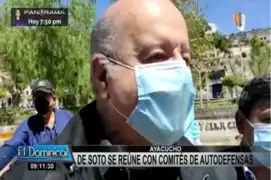 Hernando de Soto viajó a Ayacucho para reunirse con Comités de Autodefensa