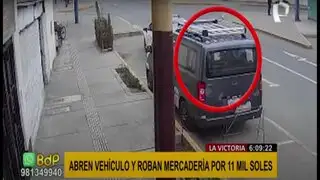 La Victoria: hombre denuncia robo de equipos de su camioneta valorizados en  S/ 11.000