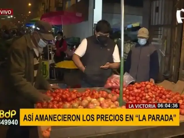La Victoria: precios de alimentos registran ligera alza en mercado mayorista de La Parada
