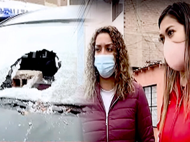 San Miguel: barristas destruyen auto de la hermana de la voleibolista Mirtha Uribe