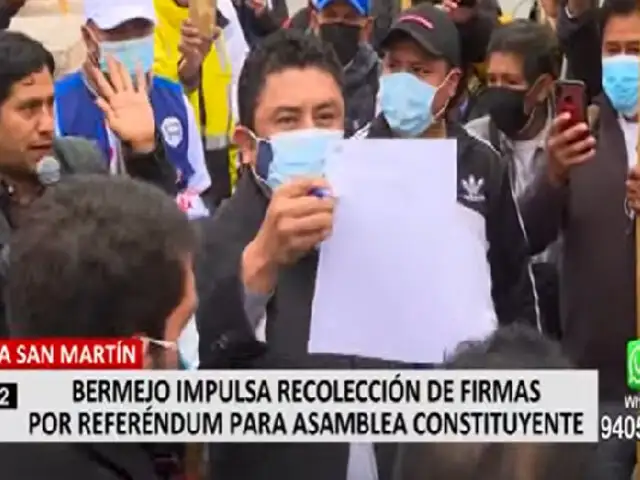 Plaza San Martín: inició en Lima recolección de firmas para referéndum por nueva Constitución