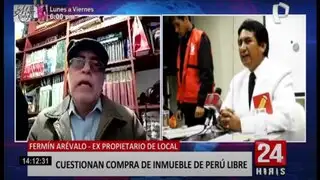 Anterior dueño de local de Perú Libre deslinda de Cerrón: "El contacto ha sido netamente comercial"