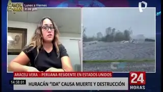 Peruana en EE.UU. da su testimonio tras el huracán Ida