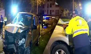 Conductor en estado de ebriedad choca contra árbol y fuga tras accidente