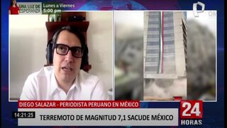 Peruano narra cómo se sintió el sismo de magnitud 7,1 en México