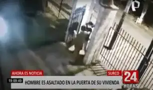 Surco: hombre es asaltado en la puerta de su vivienda