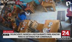 Los Olivos: capturan a delincuente que intentó asaltar a empresario en un restaurante