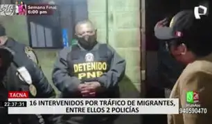 Tacna: 16 detenidos durante megaoperativo contra el tráfico de migrantes