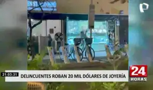 Miraflores: testigos de robo en joyería señalaron que las autoridades demoraron en llegar