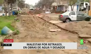 Callao: obras inconclusas de agua y desagüe causan malestar en los vecinos