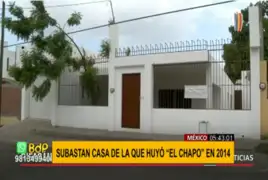 México: rifarán casa de la que huyó “El Chapo” Guzmán en 2014