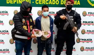 Cercado de Lima: capturan muchacho que llevaba marihuana  camuflada en bolsas de panetón