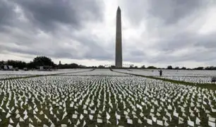 EEUU: colocan 600 000 banderas blancas en homenaje a los fallecidos por la Covid-19