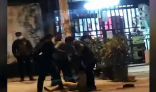 Los Olivos: cansados de la delincuencia vecinos detienen y golpean a ladrón de celulares