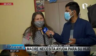 Madre pide ayuda para tratamiento y medicinas de su hijo con cáncer