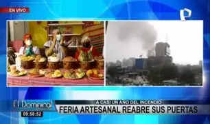 Cercado de Lima: Feria artesanal reabre sus puertas tras casi un año de incendio