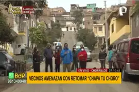 Chorrillos: vecinos advierten con volver a poner en práctica campaña “Chapa tu choro”