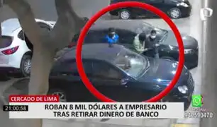 Cercado de Lima: ‘Marcas’ robaron 8 mil dólares a joven que cobró cheque