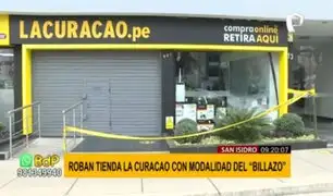 San Isidro: roban tienda La Curacao bajo la modalidad del ‘billazo’