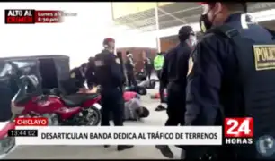 Chiclayo: caen traficantes de terrenos con arsenal en su poder
