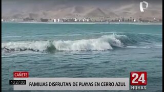 Cañete: familias disfrutaron de la playa tras autorización del Gobierno