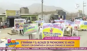 D’mañana y Municipalidad de Pachacámac llevan ayuda a 150 ollas comunes en Manchay