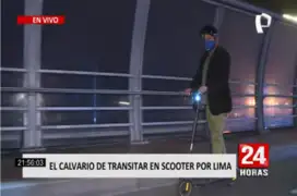 El peligro de transitar en scooter por las calles de Lima