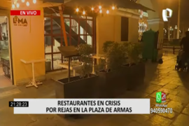 Restaurantes han sido afectados por rejas en la Plaza de Armas