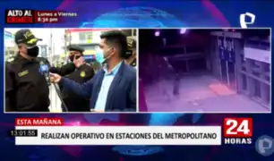 Metropolitano: operativos contra delincuencia seguirán hasta fin de año