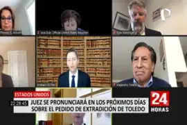 Alejandro Toledo: juez de EEUU decidirá sobre extradición de expresidente en los próximos días