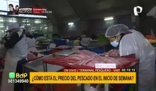 Terminal pesquero de VMT: ¿Así está el precio del pescado en el inicio de semana?