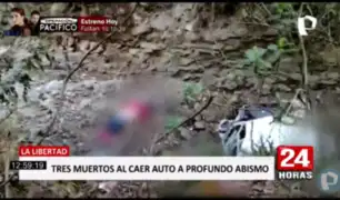 La Libertad: tres muertos deja despiste de auto en Pataz