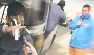 Reportero de BDP ubica a chofer que casi lo atropelló en plena transmisión