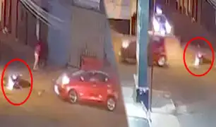 Arequipa: auto choca violentamente contra motocicleta y luego se fuga