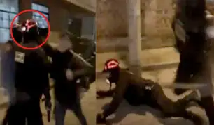 Derriban a policía con violento codazo en el rostro durante operativo