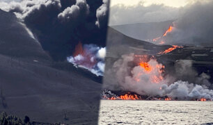 Volcán Cumbre Vieja: continúa evacuación de personas tras llegada del magma al mar
