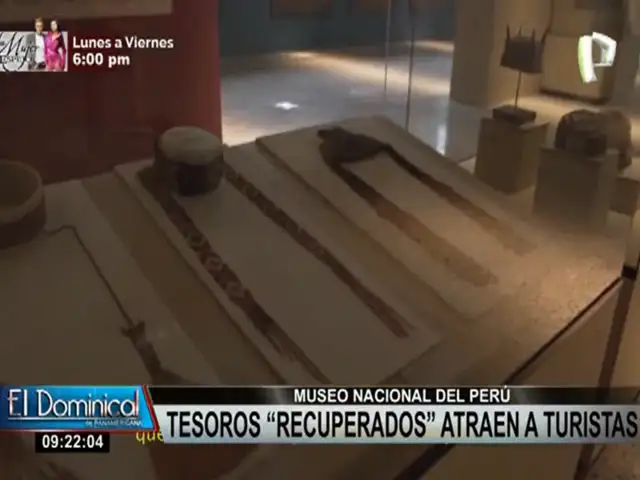 Tesoros recuperados impactan en el Museo Nacional de Arqueología