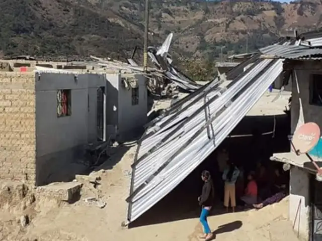 Fuertes vientos causan destrozos en cinco localidades de la región Huánuco