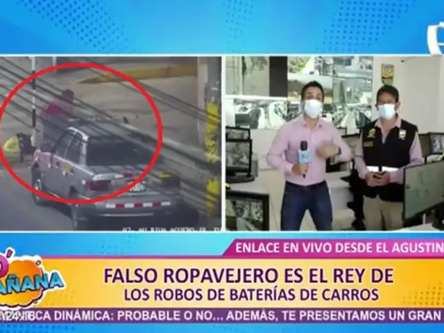Falso reciclador roba baterías de autos en El Agustino y sigue libre por falta de denuncias