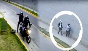 Cercado: par de delincuentes en moto acechan zona industrial en calle Galeano y Mendoza