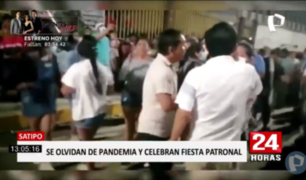 Satipo: cientos celebran fiesta patronal pese a pandemia