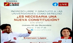 Especialistas advierten que Perú Libre usa academia para hacer proselitismo político