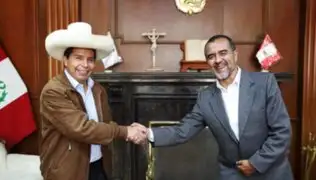 Pedro Castillo se reunió con Íber Maraví en Palacio de Gobierno