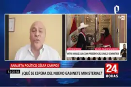 César Campos sobe Guido Bellido: "Su desempeño ha sido el de un impresentable"