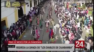 Cajamarca: luego de 12 meses se volvió a lucir la danza de los "Diablos de Cajabamba"