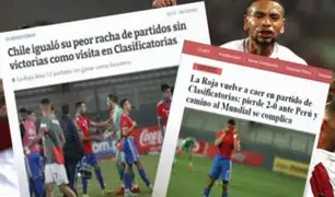 Medios de Chile decepcionados tras derrota ante Perú