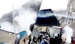 Violenta protesta se desata contra minera en Huancavelica