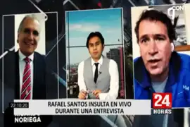 Rafael Santos menta la madre a Ricardo Noriega durante programa en vivo
