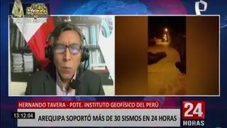 Hernando Tavera explica la razón de los más de 30 sismos en Arequipa