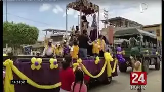 Tumbes: feligreses estuvieron presentes en la procesión del Señor de Ayabaca